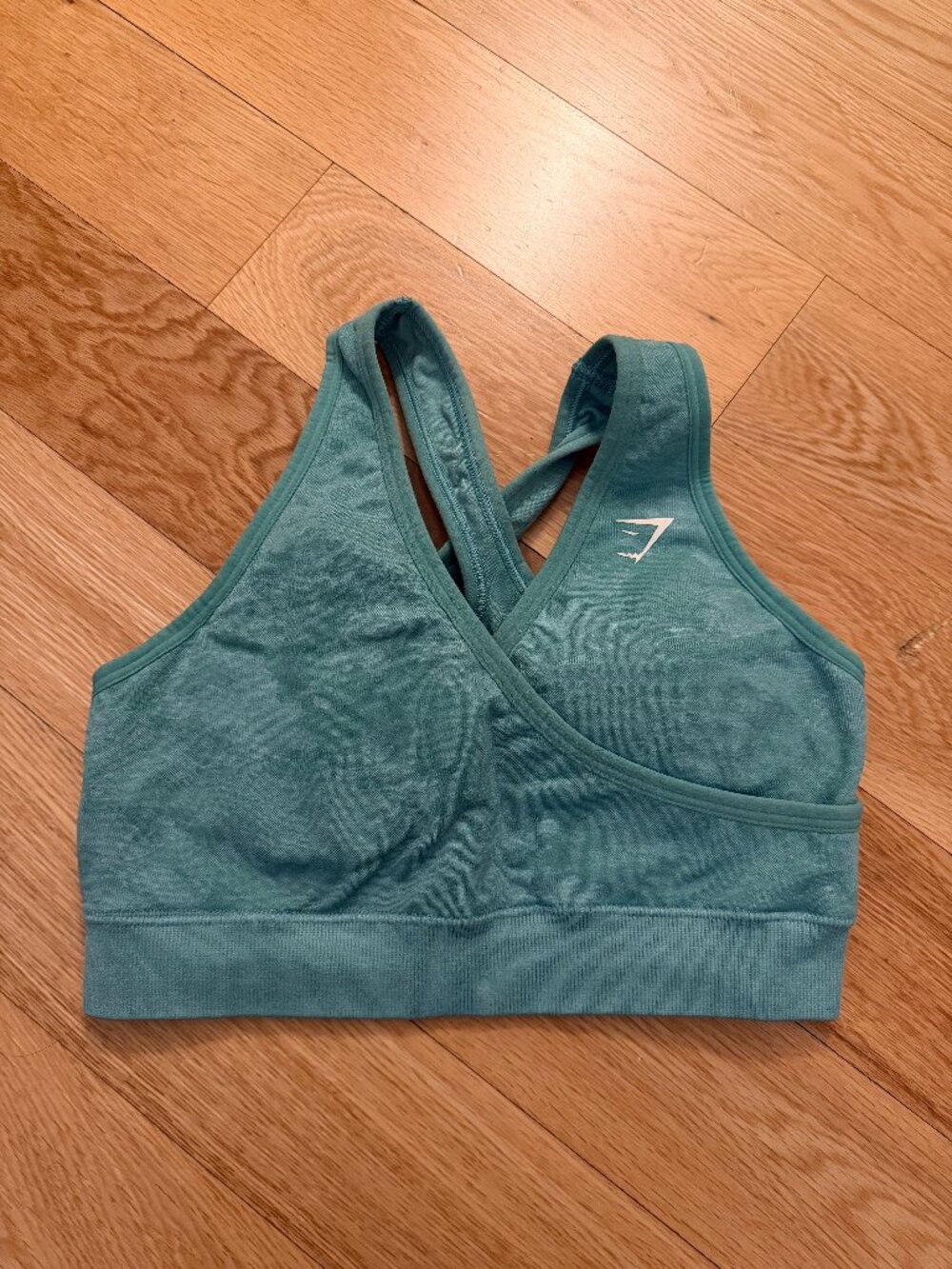 Gymshark Adapt Camo Sports Bra | Mint | Size S